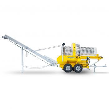 BAMATO 30 tonne automatic firewood processor WPO-500 with joystick control and conveyor belt
